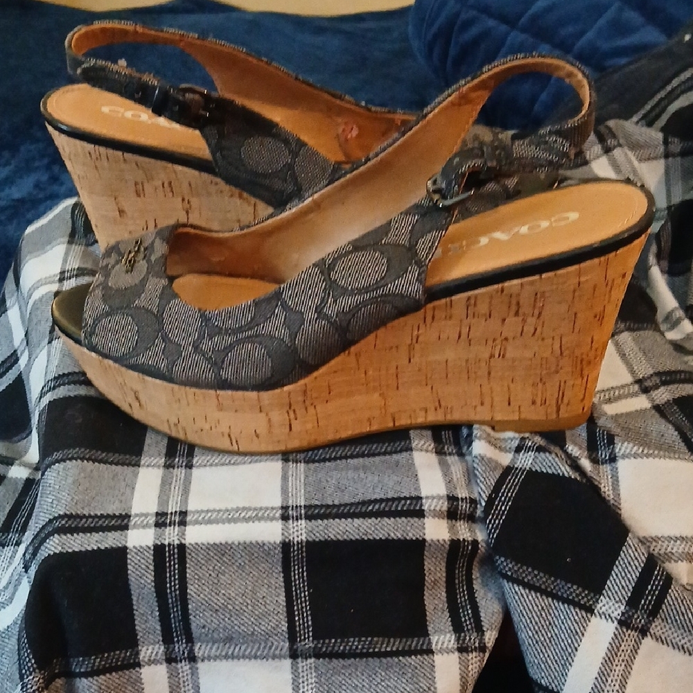 Stylish Black Wedge Sandals